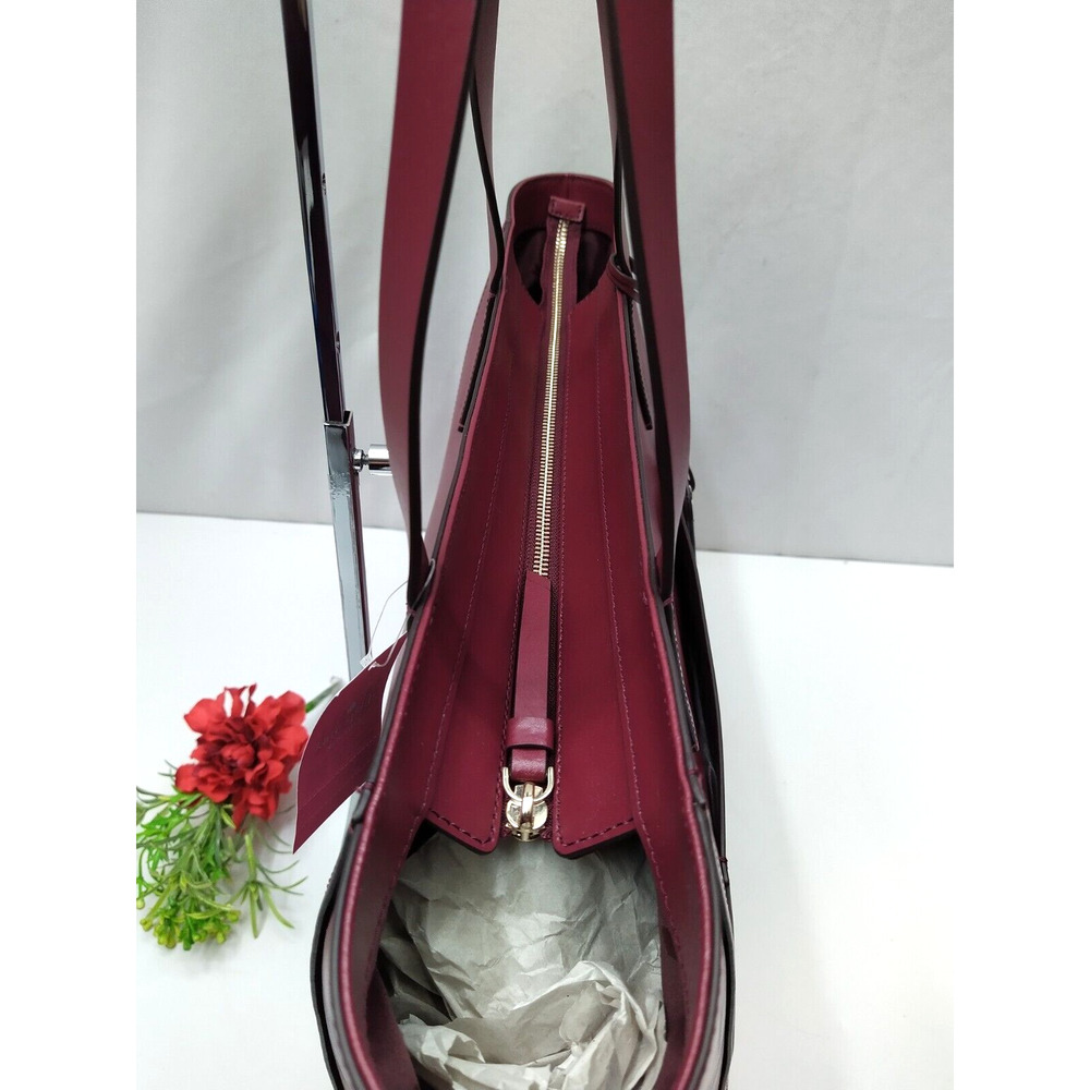 Kate Spade New York Lalena Blackberry Leather Pocket Large ote - NWT $429 - Picture 9 of 16